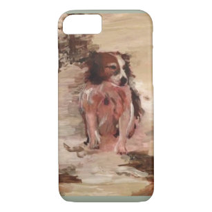 Border Collie in the Snow on I Phone Case