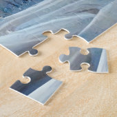 Border Collie in Winter Snowy Landschaft Puzzle (Seite)