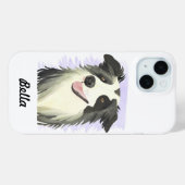 Border Collie | Individuelle Name Wasserfarbe Case-Mate iPhone Hülle (Rückseite (Horizontal))