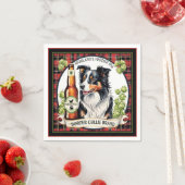 Border Collie IPA Serviette (Beispiel)