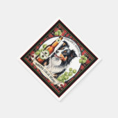 Border Collie IPA Serviette (Ecke)