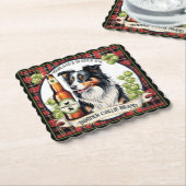 Border Collie IPA Untersetzer (angewinkelt)