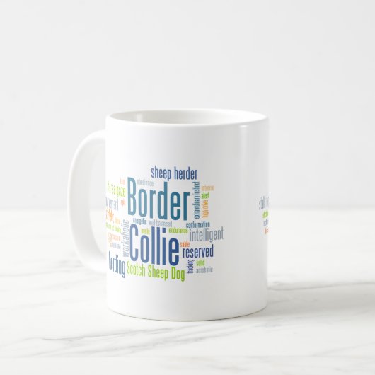 Border-Collie Kaffeetasse (Vorderseite Links)