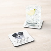 Border Collie Keepsakes Getränkeuntersetzer (Rechte Seite)