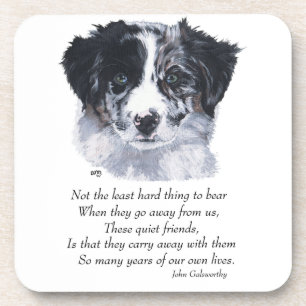 Border Collie Keepsakes Getränkeuntersetzer