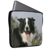 Border-Collie-KeuchenHeadshot 1 Laptopschutzhülle (Vorne Rechts)