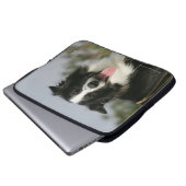 Border-Collie-KeuchenHeadshot 1 Laptopschutzhülle (Vorne Knopf)