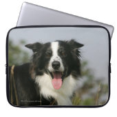 Border-Collie-KeuchenHeadshot 1 Laptopschutzhülle (Vorderseite)