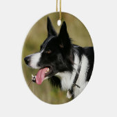 Border-Collie-KeuchenHeadshot 2 Keramikornament (Rechts)