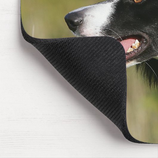 Border-Collie-KeuchenHeadshot 2 Mousepad (Ecke)