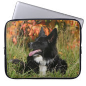 Border-Collie-Keuchenniederlegung Laptopschutzhülle (Vorderseite)