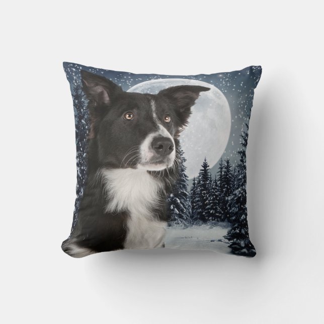 Border-Collie-Kissen Kissen (Vorderseite)