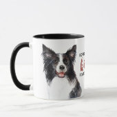 Border Collie Kisses Fix Alles Tasse (Links)