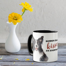 Border Collie Kisses Fix Alles Tasse