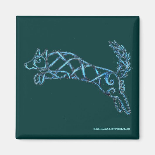 Border Collie Knot, Magnet (Vorne)