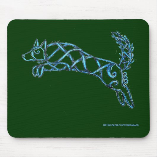 Border-Collie-Knoten, Mousepad (Vorne)