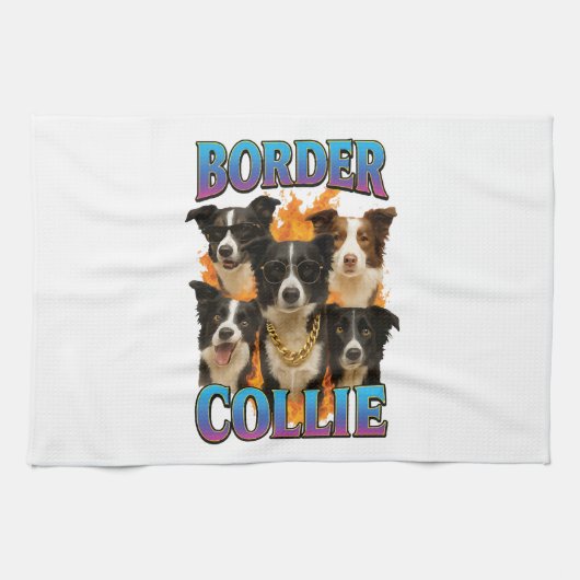 Border Collie Kopie Geschirrtuch (Horizontal)