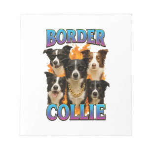 Border Collie Kopie Notizblock