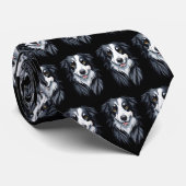 Border Collie Krawatte (Gerollt)