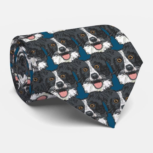 Border Collie Krawatte (Gerollt)