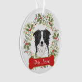 Border-Collie-kundengerechte Verzierung Ornament (Vorderseite)