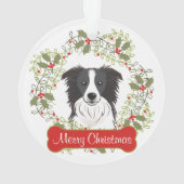 Border-Collie-kundengerechte Verzierung Ornament (Rückseite)