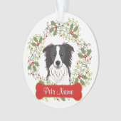 Border-Collie-kundengerechte Verzierung Ornament (Vorderseite)
