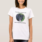 Border Collie Lächeln Niedlicher Hund  T-Shirt (Vorderseite)