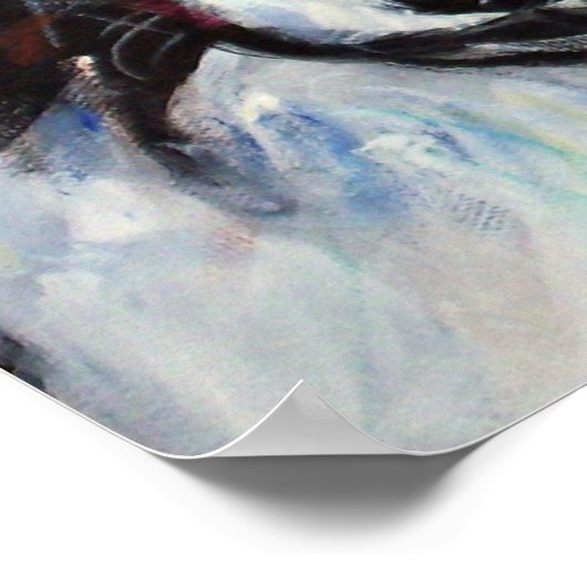 Border Collie Lächeln Poster (Ecke)