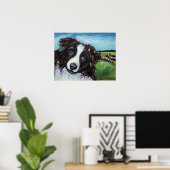 Border Collie Lächeln Poster (Heimbüro)