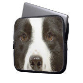 Border-Collie-Laptop-Hülse Laptopschutzhülle (Vorderseite Links)