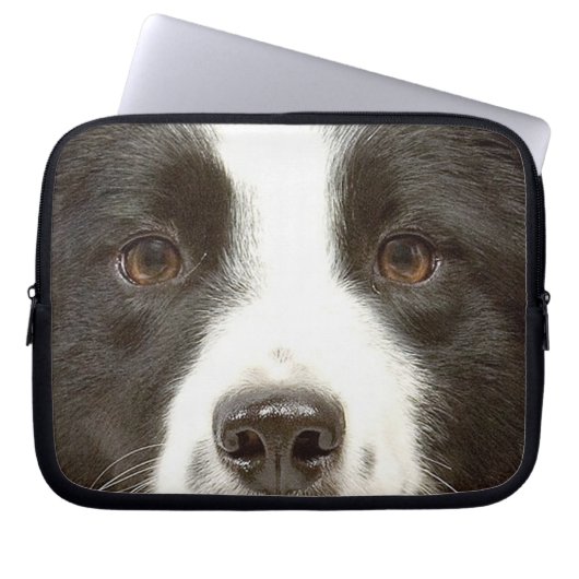 Border-Collie-Laptop-Hülse Laptopschutzhülle (Vorderseite)