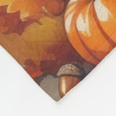 Border Collie lässt Erntedank Kunst Fleecedecke (Ecke)