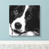 Border Collie Leinwanddruck (Insitu (Holzboden))