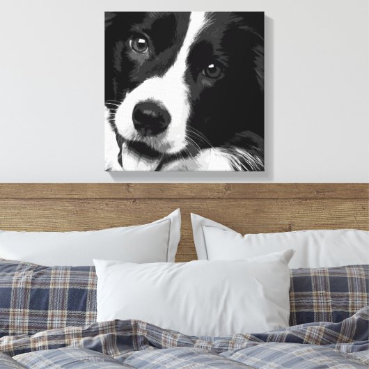 Border Collie Leinwanddruck (Insitu (Schlafzimmer))