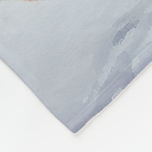 Border Collie Let It Schnee Weihnachten Fleecedecke (Ecke)