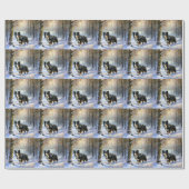 Border Collie Let It Schnee Weihnachten Geschenkpapier (Flach)