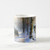 Border Collie Let It Schnee Weihnachten Kaffeetasse (Mittel)