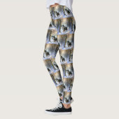 Border Collie Let It Schnee Weihnachten Leggings (Links)