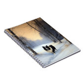 Border Collie Let It Schnee Weihnachten Notizblock (Rechte Seite)