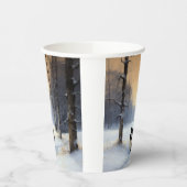 Border Collie Let It Schnee Weihnachten Pappbecher (Links)