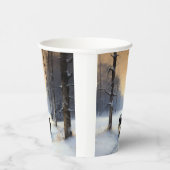 Border Collie Let It Schnee Weihnachten Pappbecher (Rechts)