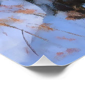 Border Collie Let It Schnee Weihnachten Poster (Ecke)