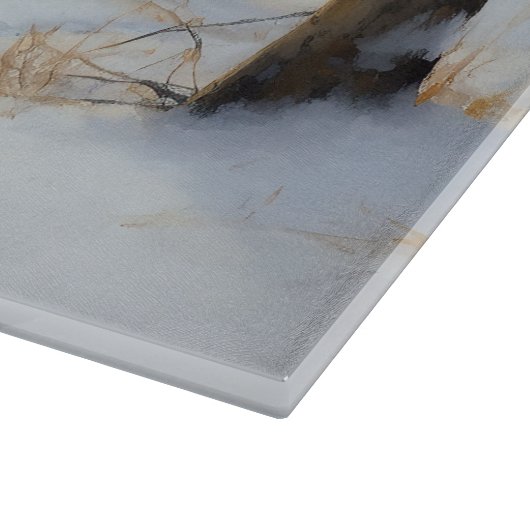 Border Collie Let It Schnee Weihnachten Schneidebrett (Ecke)