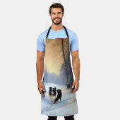 Border Collie Let It Schnee Weihnachten Schürze (Getragen)