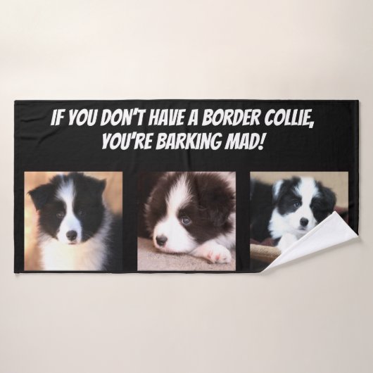 Border Collie Liebe Badehandtuch (Badehandtuch)