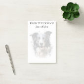 Border Collie Liebhaber monogrammierter Hund Post-it Klebezettel (Büro)