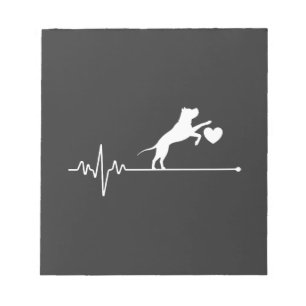 Border Collie Liebhaber-Mutter-Geschenke Herzschla Notizblock