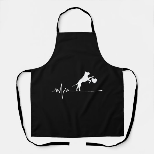 Border Collie Liebhaber Mutter Geschenke Herzschla Schürze (Vorderseite)