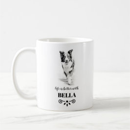 Border Collie Life ist mit dem benutzerdefinierten Kaffeetasse